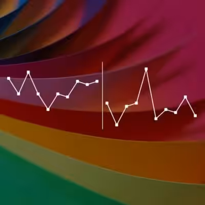 Colorful background with overlay graph lines