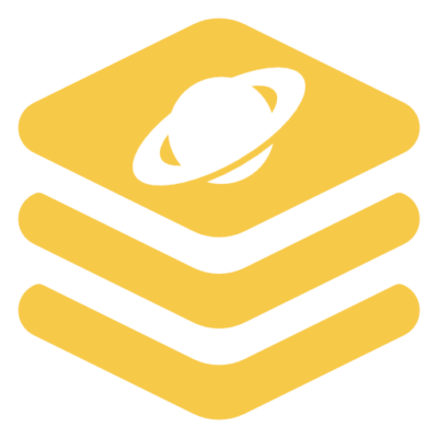 A "Planetary Bundle" of yellow stacks with a saturn in the middle.