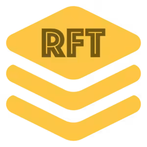 The RFT Bundle logo bundled on a black background.