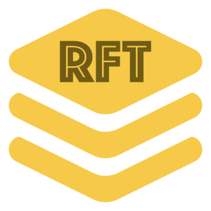 The RFT Bundle logo bundled on a black background.
