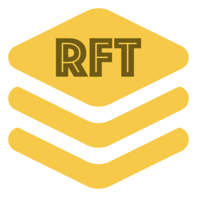 The RFT Bundle logo bundled on a black background.