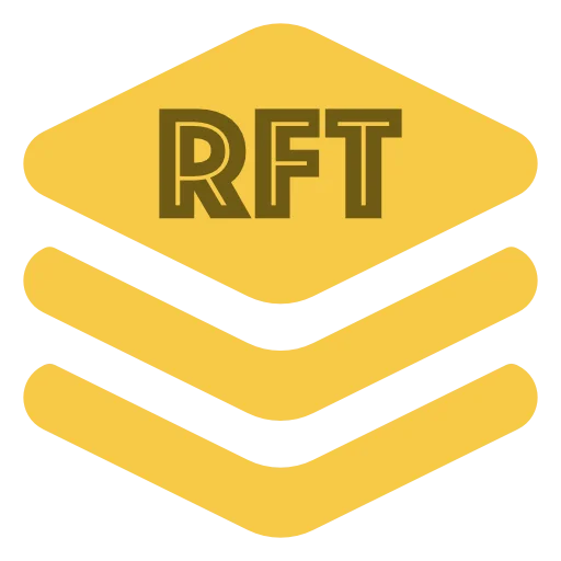 The RFT Bundle logo bundled on a black background.