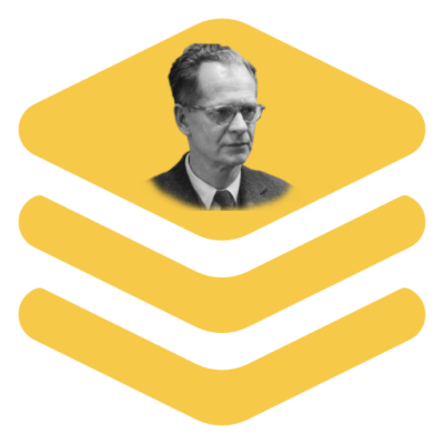 An image of a man with glasses against the vibrant yellow background of the Skinner Bundle.