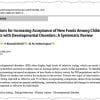 Research paper on food acceptance in developmental disorders.