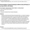 Parent training for children's early self-injury prevention study.