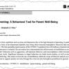 Mindful parenting for parent well-being article cover.