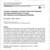 Strategies for compliance with medical routines in IDD