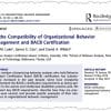Article on organizational behavior and BACB certification.