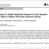 Research article on autism mobile app study.