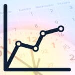 A line graph with four data points is superimposed over a faint background of a calendar and a clock, symbolizing Molar Analysis and the tracking of behavior or trends over time.